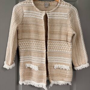 Chico's Beige and Cream Women's Cardigan